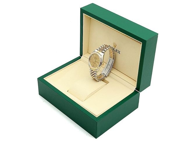 Orologio Rolex Datejust Combo da Uomo Quadrante in Lino Bokeh Index D'oro - vista 26