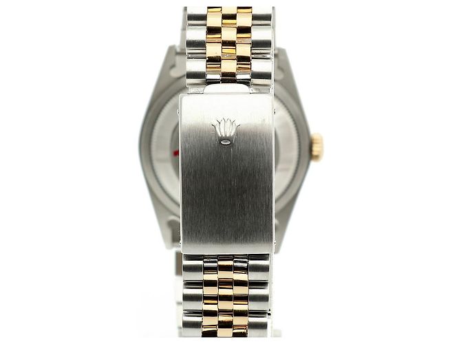 Orologio Rolex Datejust Combo da Uomo Quadrante in Lino Bokeh Index D'oro - vista 7