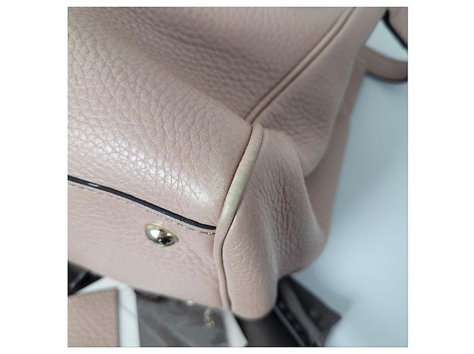 Bamboo Gucci Pelle con accenti oro chiaro bambù in Indie Pink Rosa - vista 10