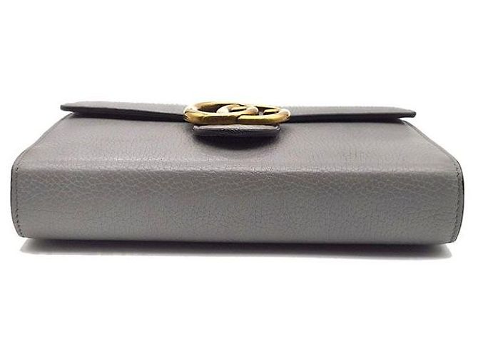 Gucci Borsa a tracolla con catena Marmont Marrone - vista 7