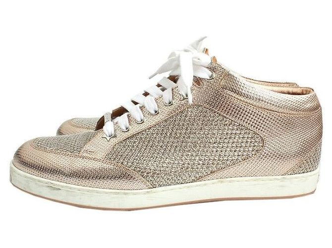Jimmy Choo Metallic Pink Gold Sneaker - Ansicht 3
