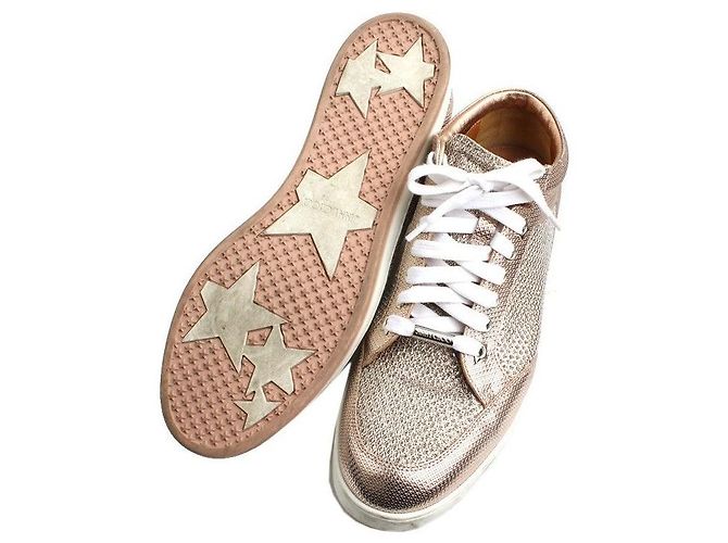 Jimmy Choo Metallic Pink Gold Sneaker - Ansicht 4