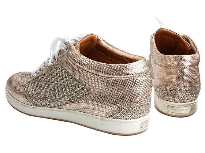 Jimmy Choo Metallic Pink Gold Sneaker - Ansicht 5