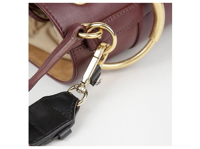 Chloé Borsa a secchiello Roy in pelle bordeaux Rosso - vista 10