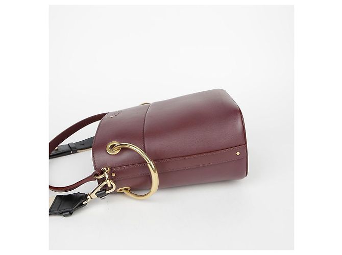 Chloé Borsa a secchiello Roy in pelle bordeaux Rosso - vista 11