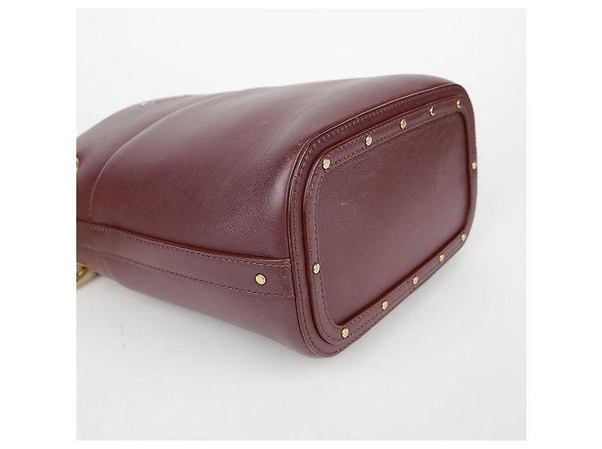 Chloé Borsa a secchiello Roy in pelle bordeaux Rosso - vista 13