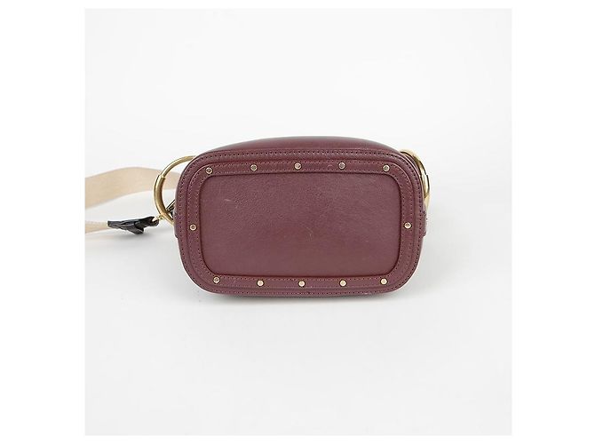 Chloé Borsa a secchiello Roy in pelle bordeaux Rosso - vista 16