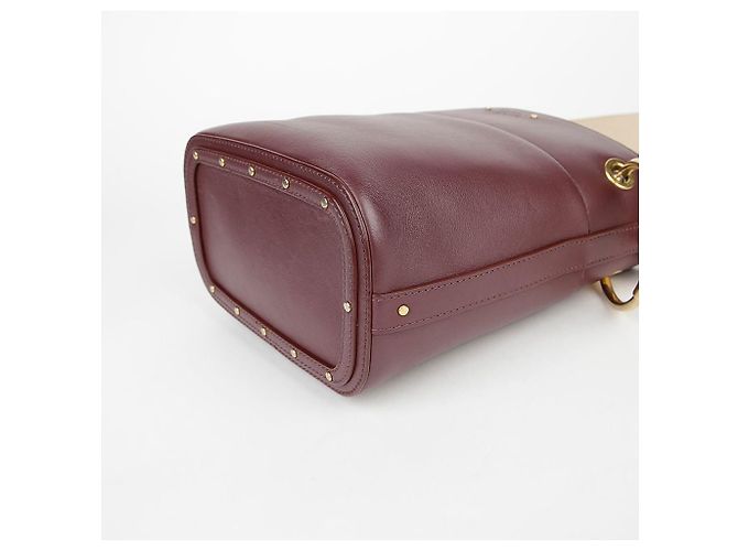 Chloé Borsa a secchiello Roy in pelle bordeaux Rosso - vista 19