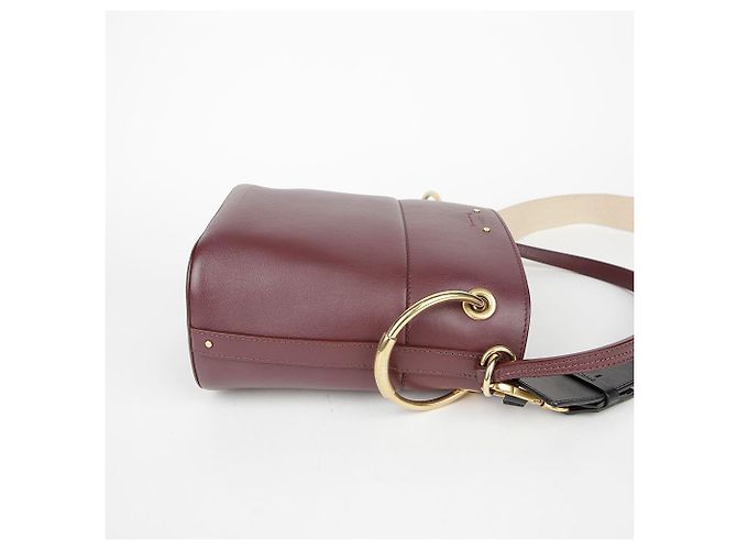 Chloé Borsa a secchiello Roy in pelle bordeaux Rosso - vista 21