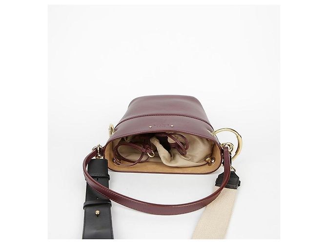 Chloé Borsa a secchiello Roy in pelle bordeaux Rosso - vista 23
