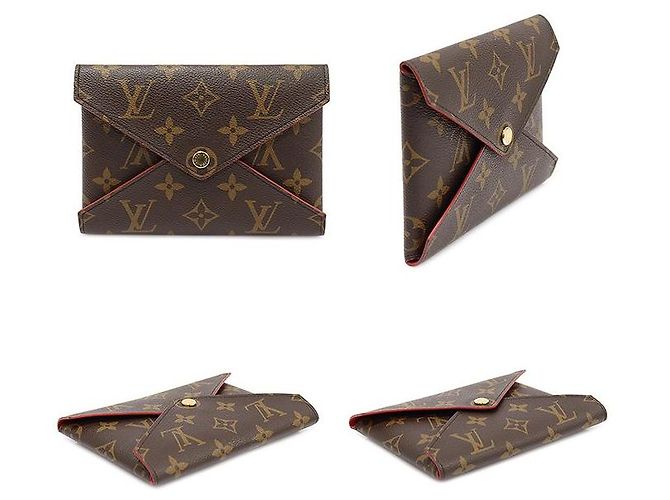Louis Vuitton Pochette Kirigami in tela Monogram Marrone - vista 5