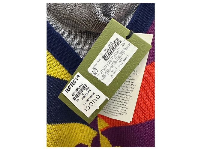 Gucci Gestreifter Jacquard-Rollkragenstrick Mehrfarben - Ansicht 7