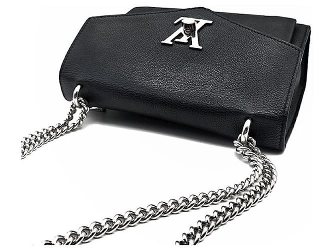 Louis Vuitton Borsa BB Chain Mylockme Nero - vista 6
