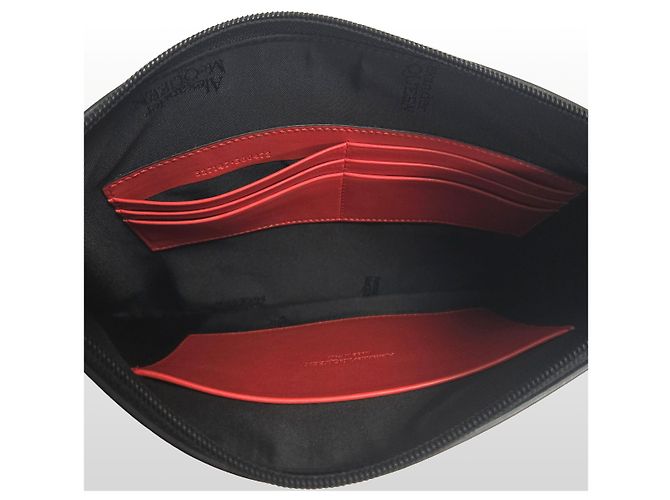 Alexander Mcqueen Clutch con logo nero - vista 7