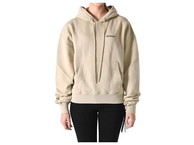 Off White Sudadera con Capucha Caravaggio Arrow Beige Naranja - vista 11