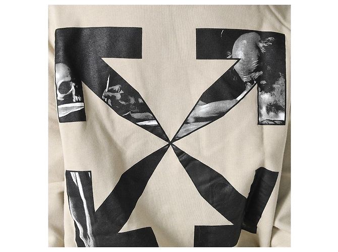 Off White Sudadera con Capucha Caravaggio Arrow Beige Naranja - vista 16