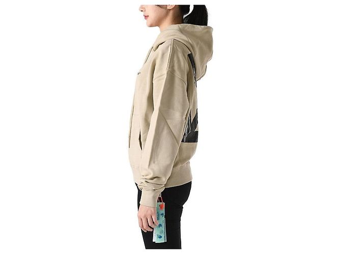 Off White Sudadera con Capucha Caravaggio Arrow Beige Naranja - vista 2