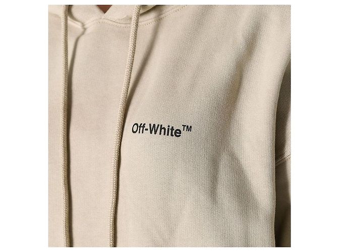 Off White Sudadera con Capucha Caravaggio Arrow Beige Naranja - vista 5