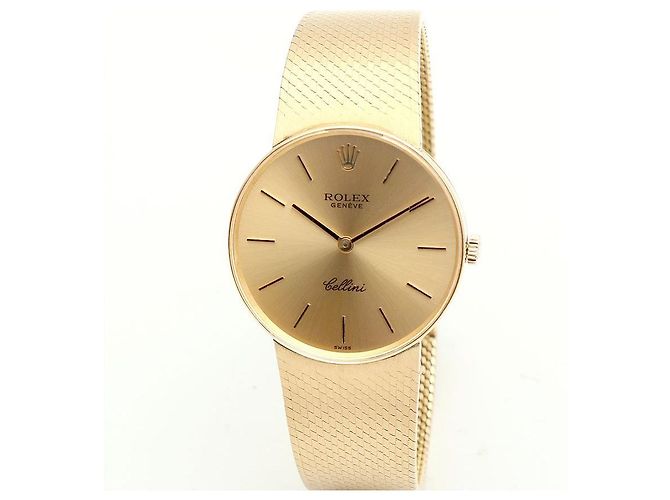 Rolex Cellini Herren Münzuhr Vintage Medium Manuell Orange - Ansicht 10