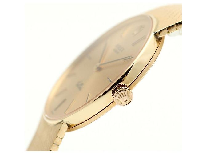 Rolex Cellini Herren Münzuhr Vintage Medium Manuell Orange - Ansicht 11