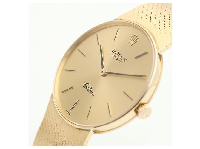 Rolex Cellini Herren Münzuhr Vintage Medium Manuell Orange - Ansicht 12