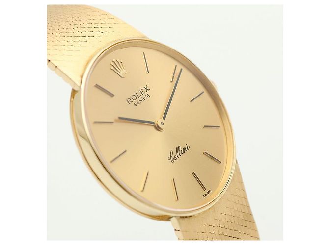 Rolex Cellini Herren Münzuhr Vintage Medium Manuell Orange - Ansicht 13