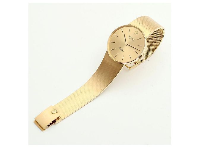 Rolex Cellini Herren Münzuhr Vintage Medium Manuell Orange - Ansicht 16
