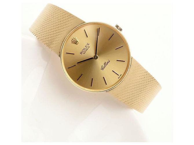 Rolex Cellini Herren Münzuhr Vintage Medium Manuell Orange - Ansicht 19