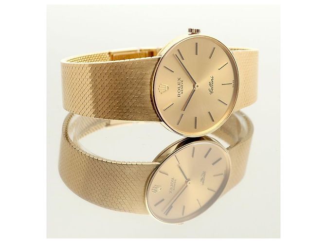 Rolex Cellini Herren Münzuhr Vintage Medium Manuell Orange - Ansicht 21