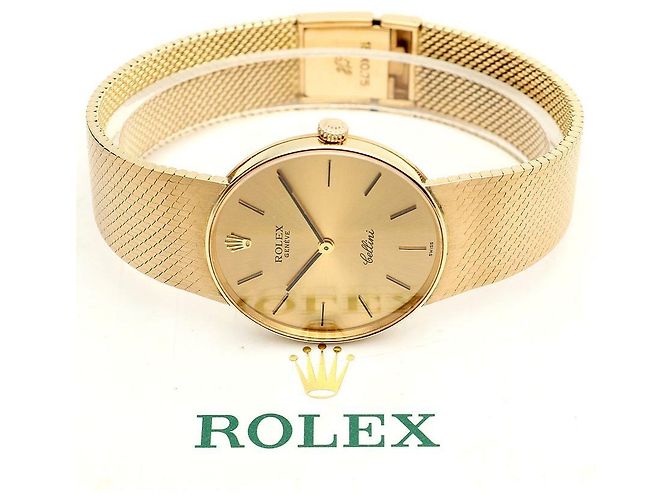 Rolex Cellini Herren Münzuhr Vintage Medium Manuell Orange - Ansicht 23