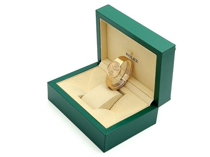 Rolex Cellini Herren Münzuhr Vintage Medium Manuell Orange - Ansicht 24