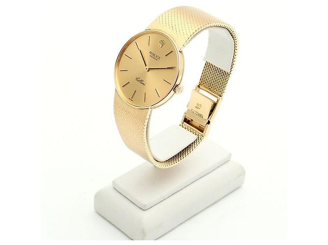 Rolex Cellini Herren Münzuhr Vintage Medium Manuell Orange - Ansicht 6