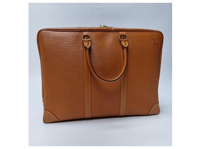 Louis Vuitton Borsa Documenti Epi in Camel per Uomo e Donna (Valigetta di classe superiore, buon stato interno) Marrone - vista 10