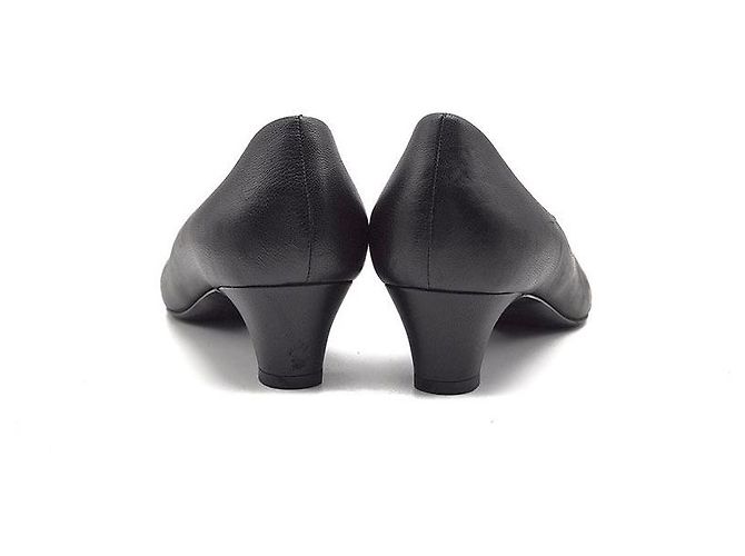 Chanel Décolleté Camellia Nero - vista 5