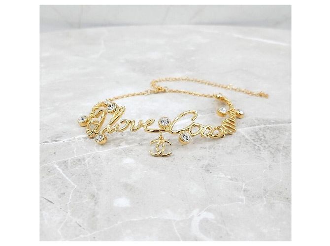 Chanel Collana Choker Crystal LOVE Argento - vista 6