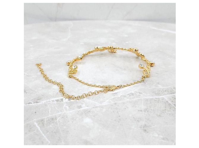 Chanel Collana Choker Crystal LOVE Argento - vista 7