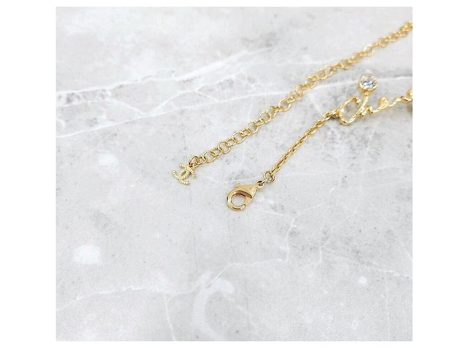 Chanel Collana Choker Crystal LOVE Argento - vista 8