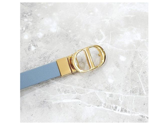 30 Montaigne Dior Cinturón reversible de piel Montaigne Plata - vista 4