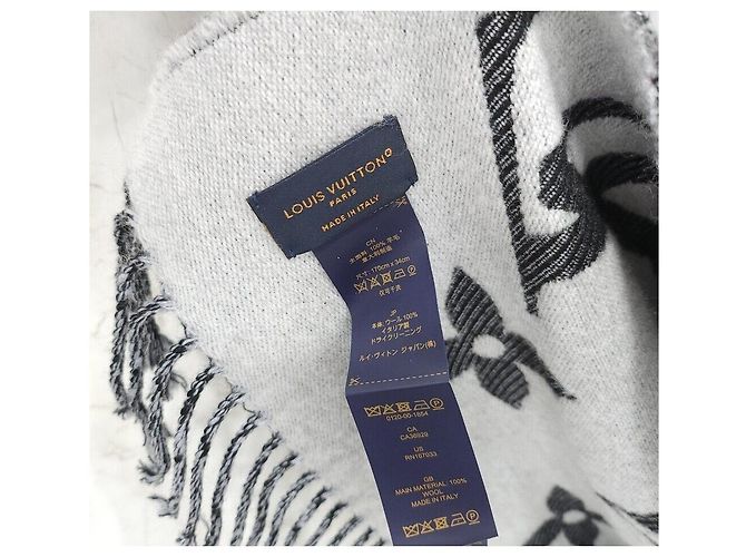 Louis Vuitton Essential Monogram Schal und Muffler Silber - Ansicht 6