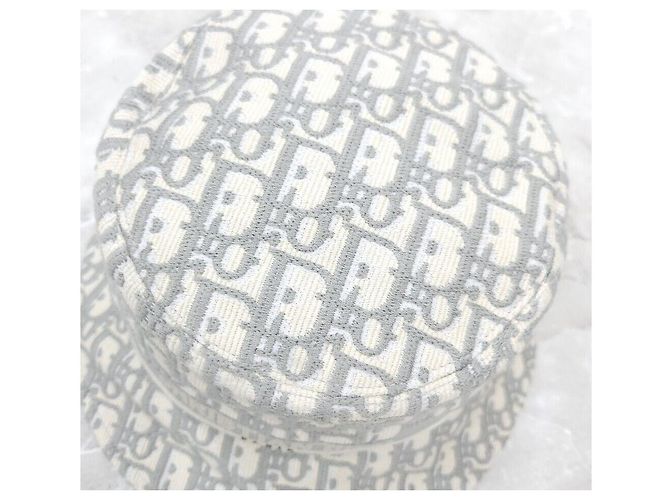 Dior Oblique Bestickter Bucket Hat Grau Braun - Ansicht 4
