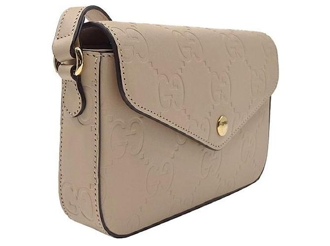 Gucci Mini Borsa a Spalla Marrone - vista 3