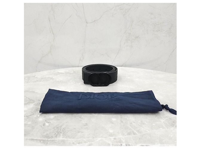 Dior New CD Buckle Leather Oblique Reversible Belt - view 9