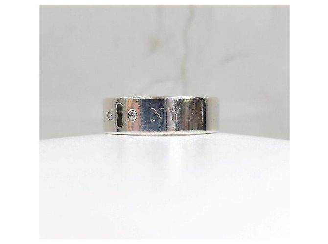 Tiffany & Co Portachiavi in argento e diamante - vista 2