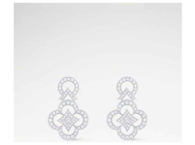 Louis Vuitton Orecchini Ardentess in oro bianco e diamanti Argento - vista 10