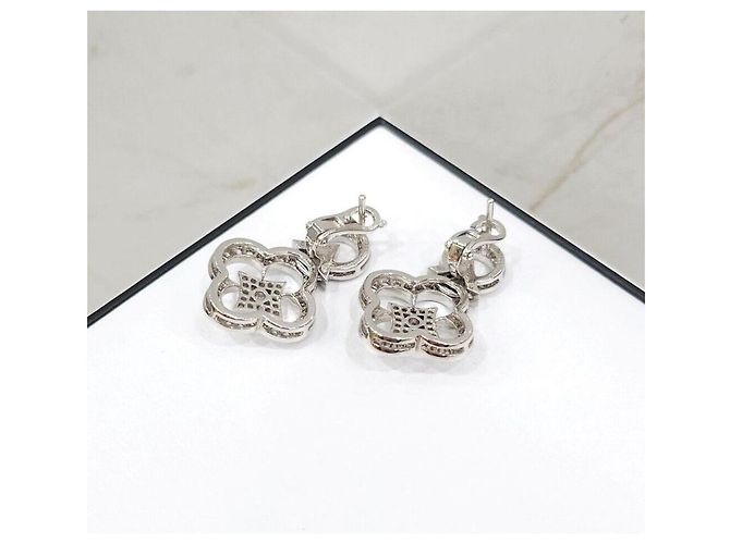 Louis Vuitton Orecchini Ardentess in oro bianco e diamanti Argento - vista 3