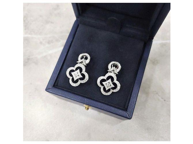 Louis Vuitton Orecchini Ardentess in oro bianco e diamanti Argento - vista 7