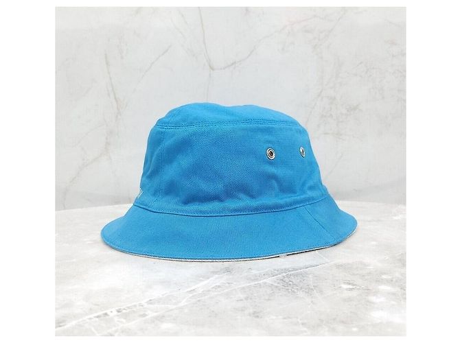 Louis Vuitton LV Monogram Reversible Bucket Hat Denim Blue Blau - Ansicht 6