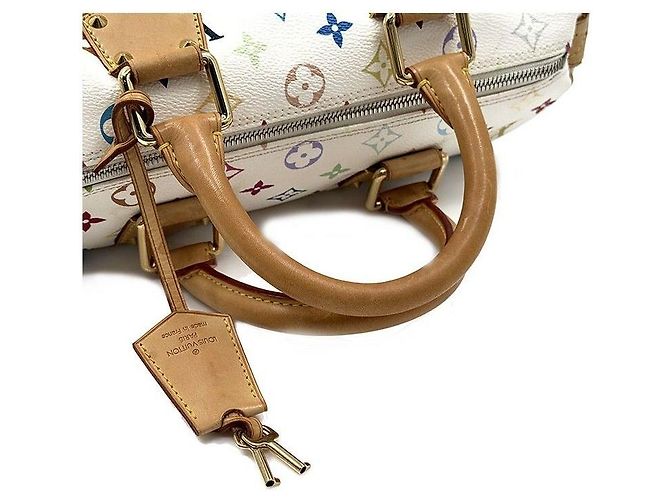 Louis Vuitton White Multi Speedy Multicolore - vista 5