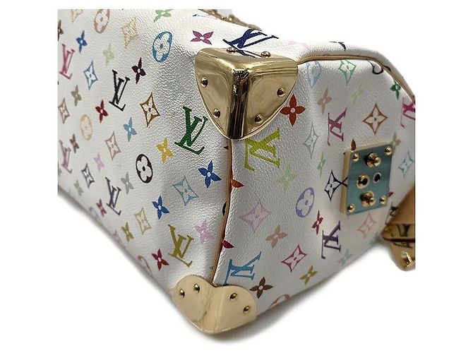 Louis Vuitton White Multi Speedy Multicolore - vista 6