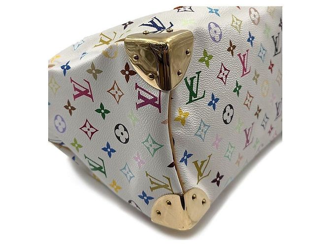 Louis Vuitton White Multi Speedy Multicolore - vista 7